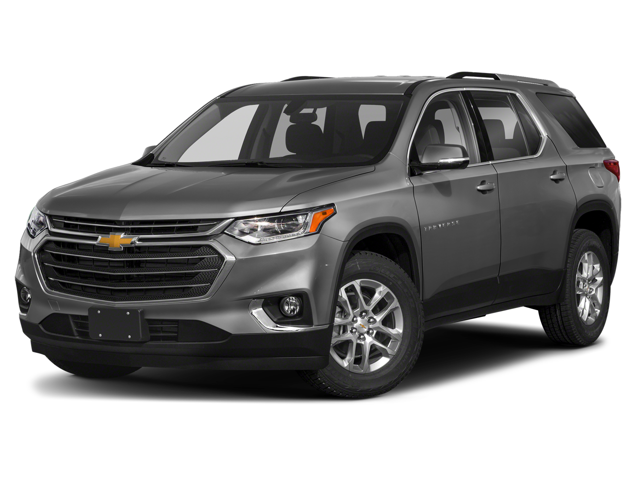 2020 Chevrolet Traverse LT Cloth in Satin Steel Metallic — front three-quarter view