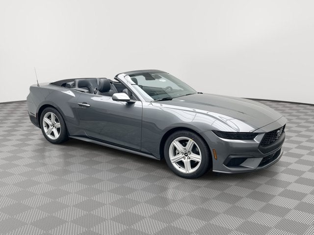 2026 Ford Mustang EcoBoost Premium in Vapor Blue Metallic — front three-quarter view