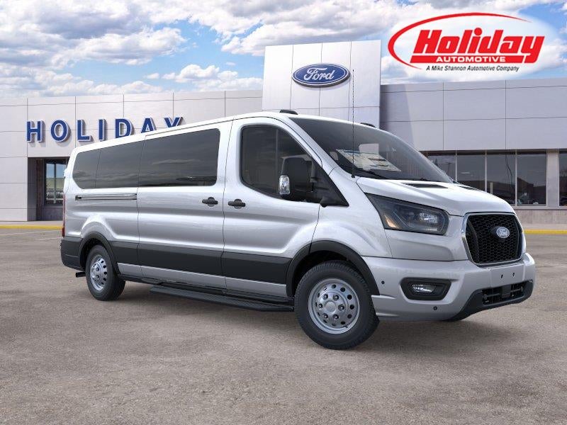 2026 Ford Transit-350 XLT in Ingot Silver Metallic — front three-quarter view