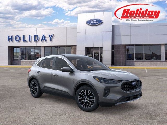 2024 Ford Escape Plug-In Hybrid PHEV in Carbonized Gray Metallic — front three-quarter view