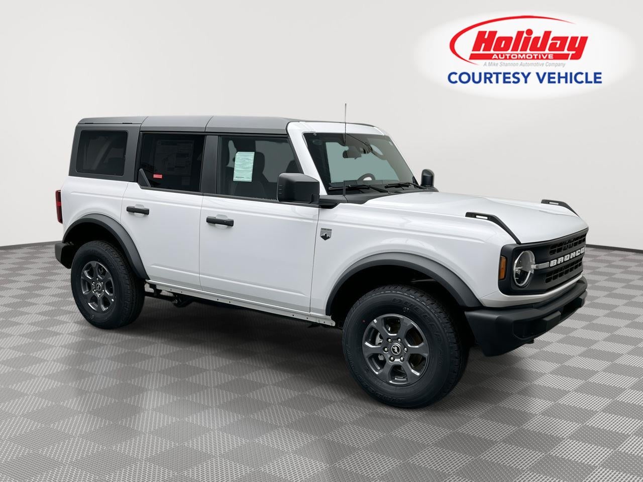2026 Ford Bronco Big Bend in Oxford White — front three-quarter view