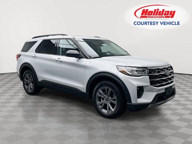 2026 Ford Explorer Active in White — front three-quarter view