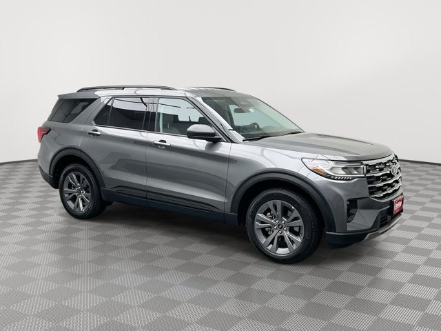 2026 Ford Explorer Active in Carbonized Gray Metallic — front three-quarter view