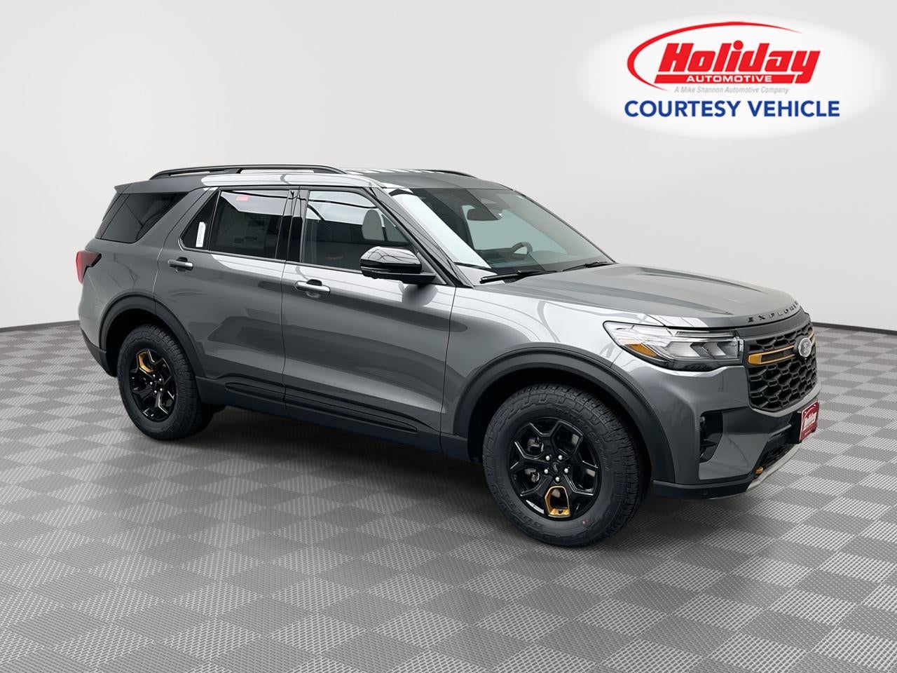 2026 Ford Explorer Tremor in Carbonized Gray Metallic — front three-quarter view