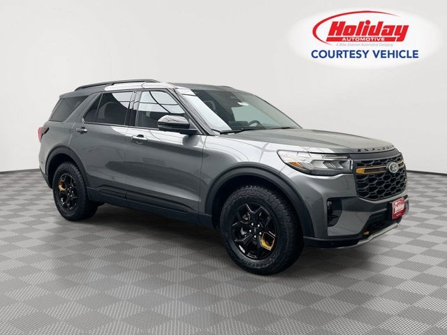 2026 Ford Explorer Tremor in Carbonized Gray Metallic — front three-quarter view