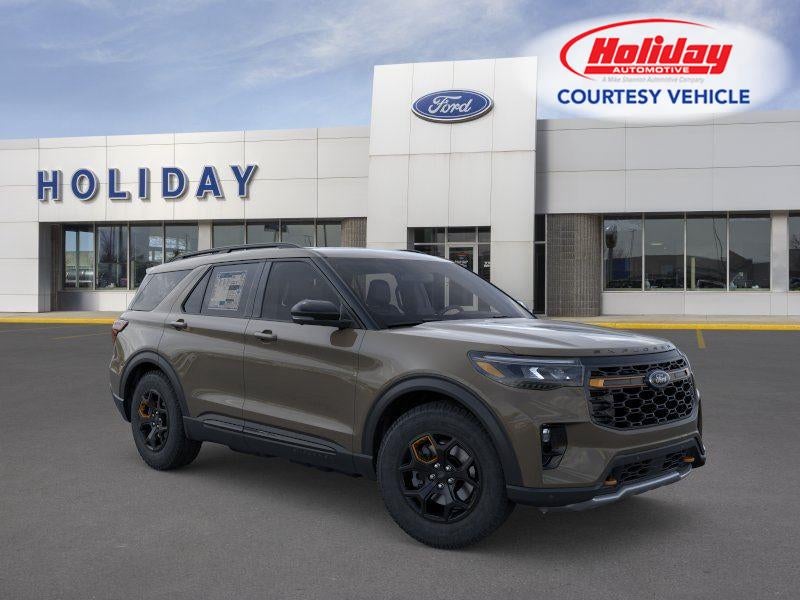 2026 Ford Explorer Tremor in Marsh Gray — front three-quarter view