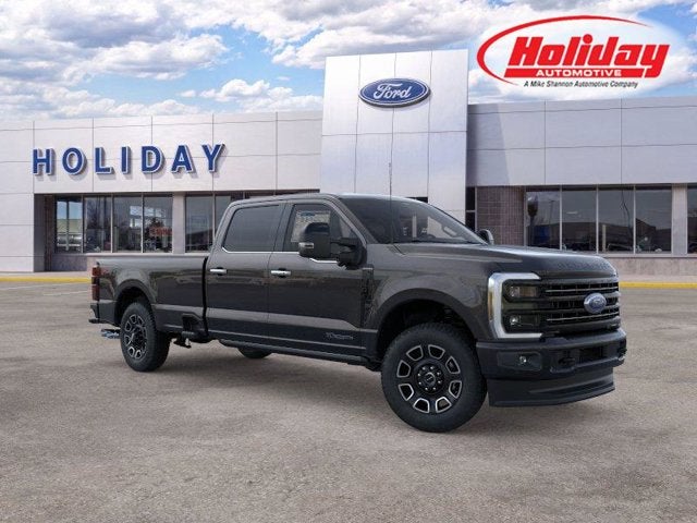 2026 Ford F-350 Platinum in Agate Black Metallic — front three-quarter view