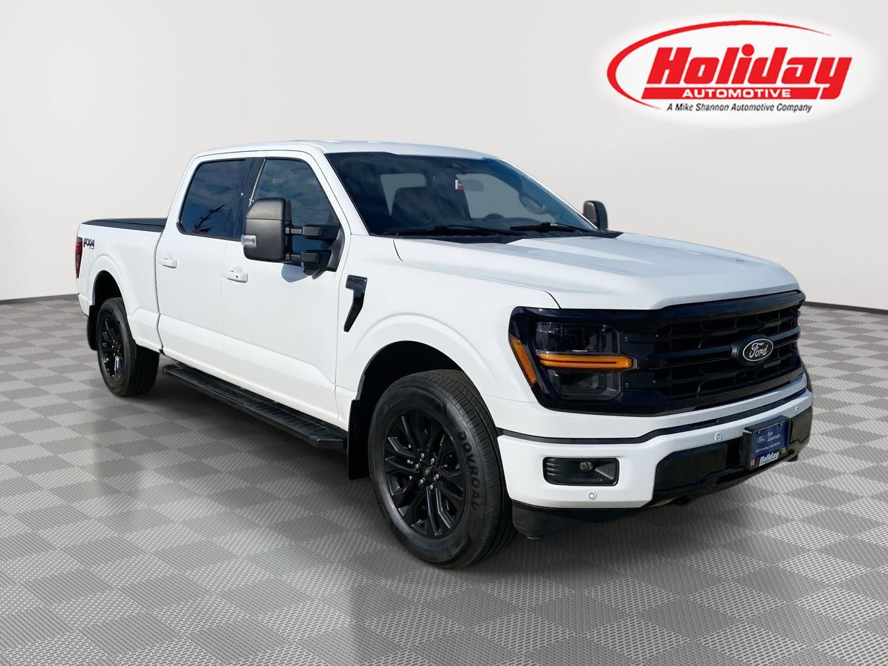 2024 Ford F-150 XLT in Oxford White — front three-quarter view
