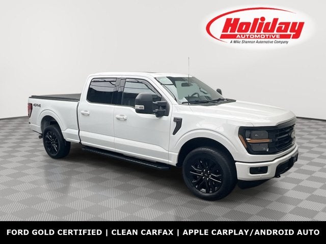 2024 Ford F-150 XLT in Oxford White — front three-quarter view