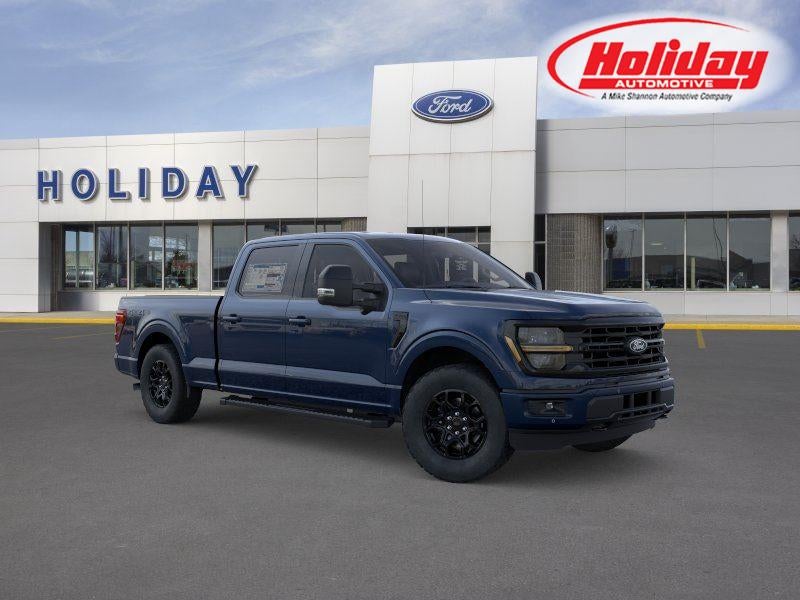 2026 Ford F-150 XLT in Antimatter Blue Metallic — front three-quarter view