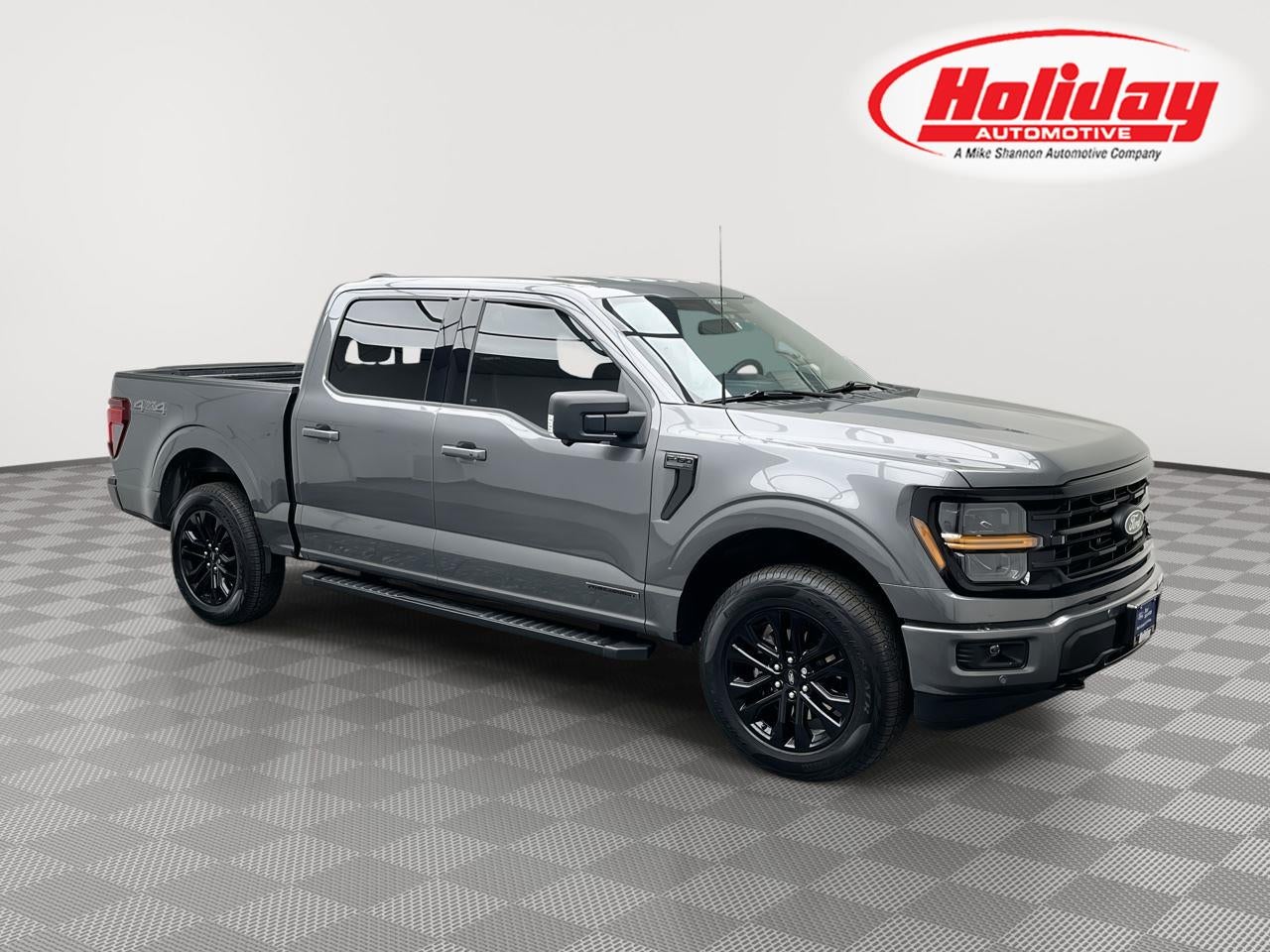 2025 Ford F-150 XLT in Gray — front three-quarter view