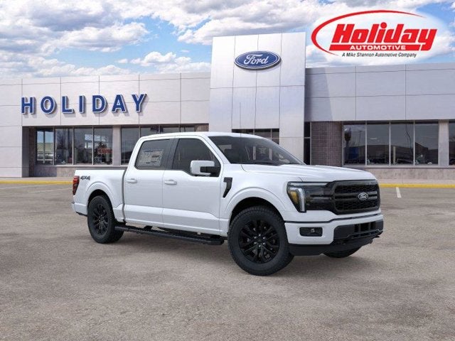 2026 Ford F-150 LARIAT in Star White Metallic Tri-Coat — front three-quarter view