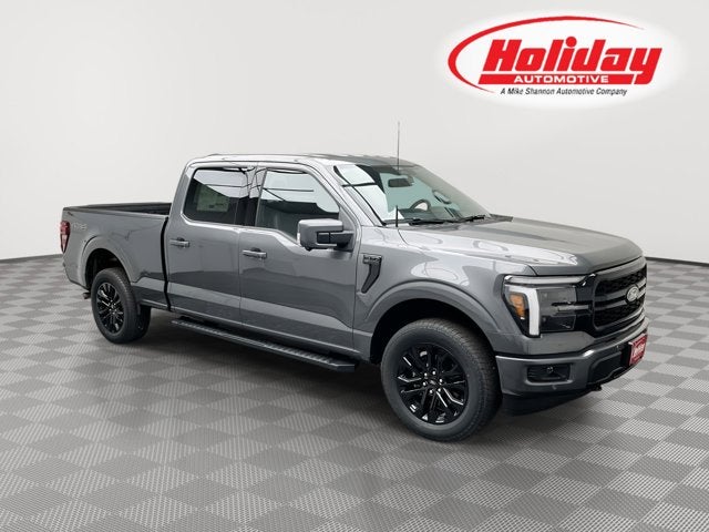 2026 Ford F-150 LARIAT in Carbonized Gray Metallic — front three-quarter view