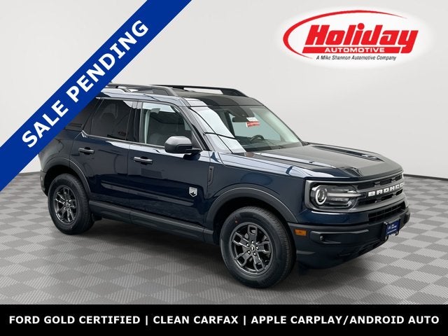2022 Ford Bronco Sport Big Bend in Alto Blue Metallic Tinted Clearcoat — front three-quarter view