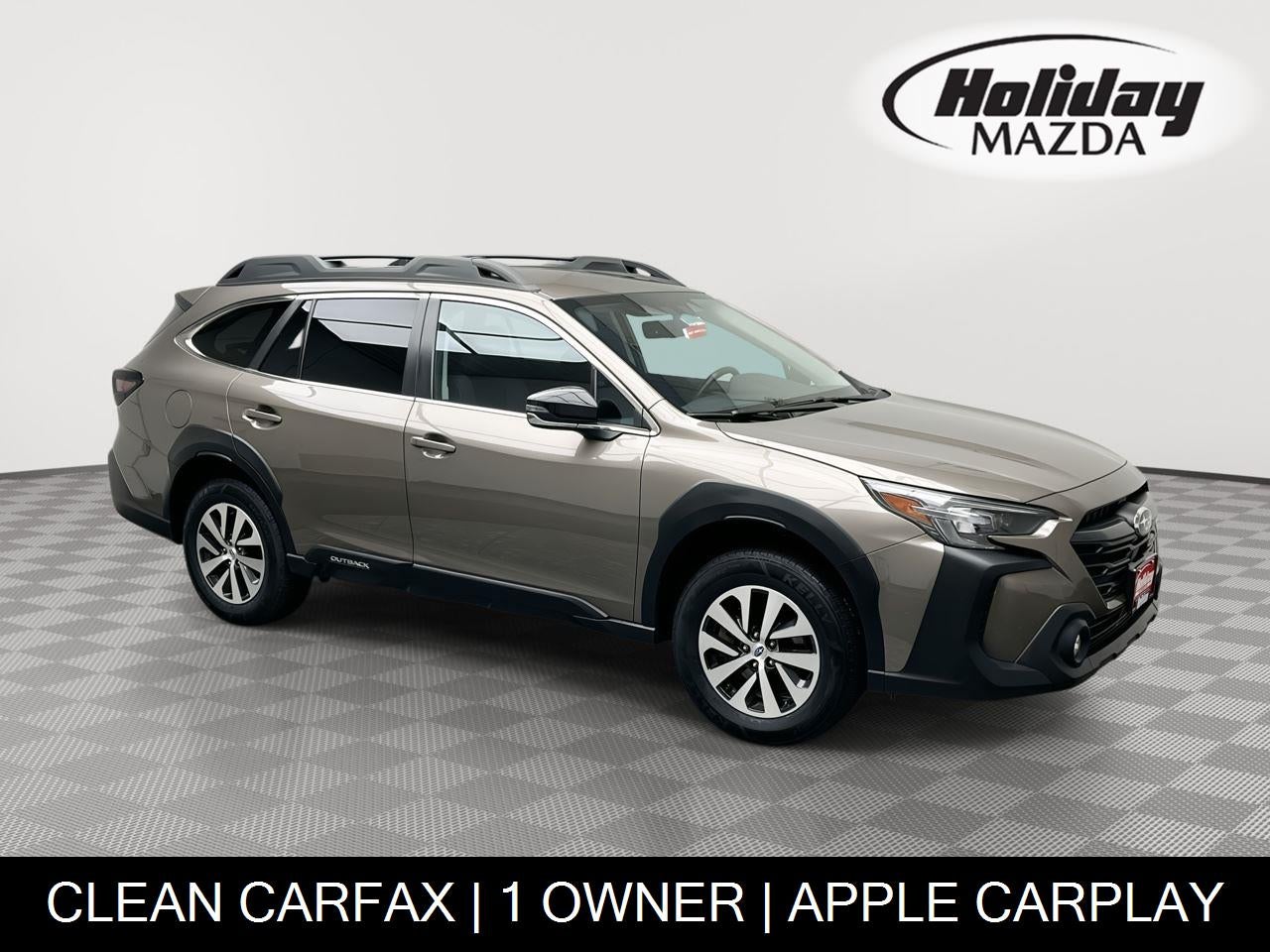2023 Subaru Outback Premium in Brilliant Bronze Metallic — front three-quarter view