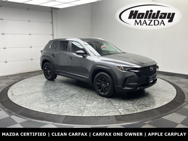 2025 Mazda Mazda CX-50 2.5 S Preferred Package in Machine Gray Metallic — front three-quarter view