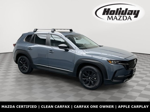 2024 Mazda Mazda CX-50 2.5 S Premium Package in Polymetal Gray Metallic — front three-quarter view