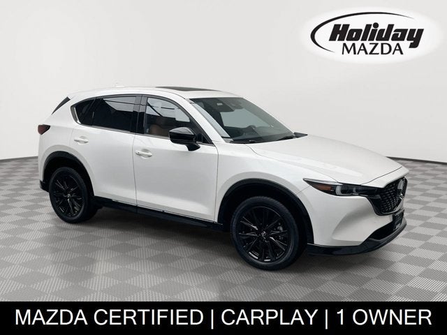2024 Mazda Mazda CX-5 2.5 Carbon Turbo in Rhodium White Metallic — front three-quarter view