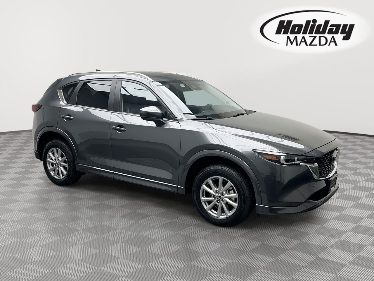 2024 Mazda Mazda CX-5 2.5 S Select Package in Machine Gray Metallic — front three-quarter view