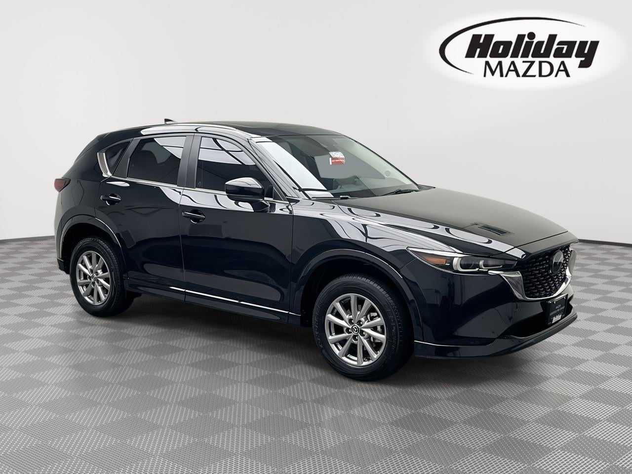 2024 Mazda Mazda CX-5 2.5 S Preferred Package in Jet Black Mica — front three-quarter view