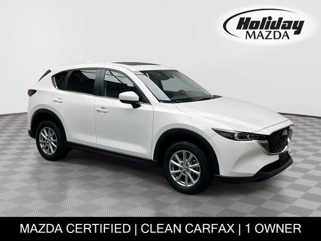 2023 Mazda Mazda CX-5 2.5 S Preferred Package in Rhodium White Metallic — front three-quarter view