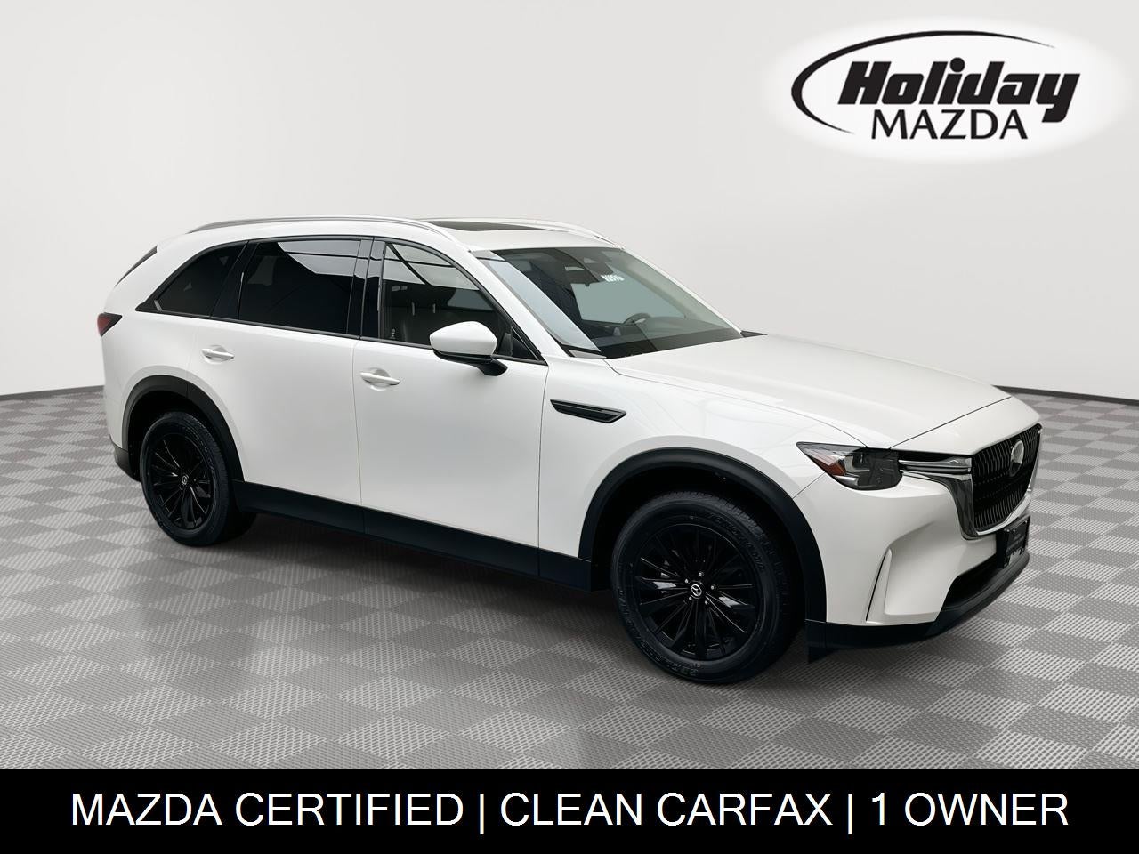 2024 Mazda Mazda CX-90 3.3 Turbo Preferred in Rhodium White Premium — front three-quarter view
