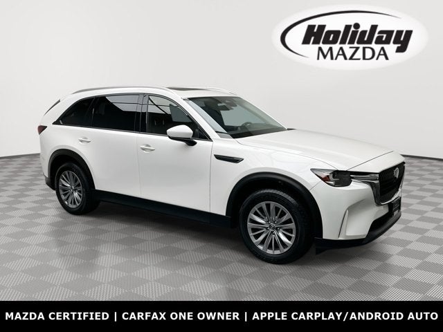 2024 Mazda Mazda CX-90 3.3 Turbo Preferred Plus in Rhodium White Premium — front three-quarter view
