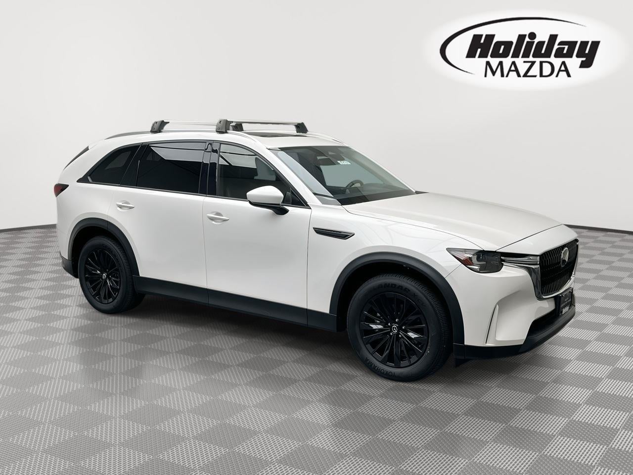 2024 Mazda Mazda CX-90 3.3 Turbo Preferred Plus in Rhodium White Premium — front three-quarter view