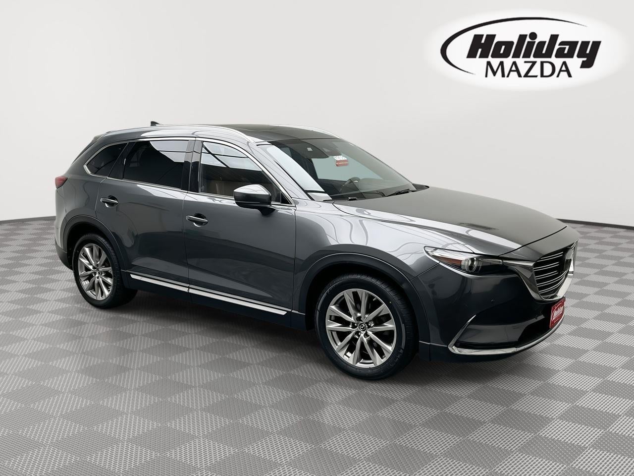 2019 Mazda Mazda CX-9 Signature in Machine Gray Metallic — front three-quarter view