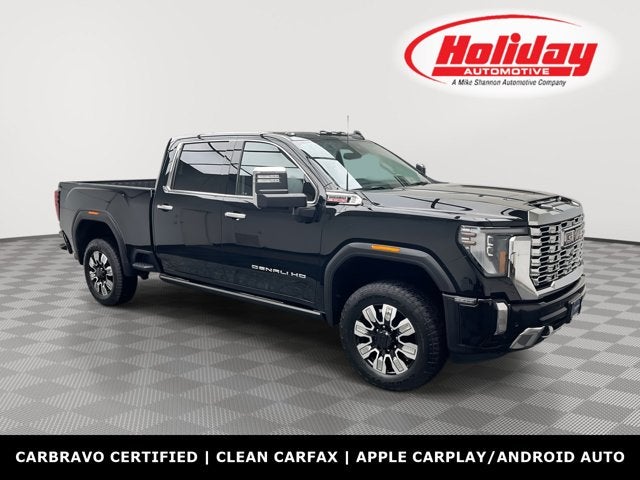 2024 GMC Sierra 2500HD Denali in Onyx Black — front three-quarter view