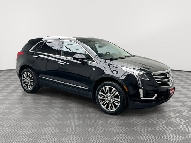 2018 Cadillac XT5 Premium Luxury in Stellar Black Metallic — front three-quarter view