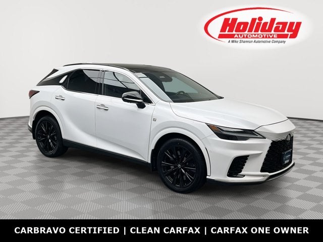 2023 Lexus RX RX 350 F SPORT Handling in Ultra White — front three-quarter view