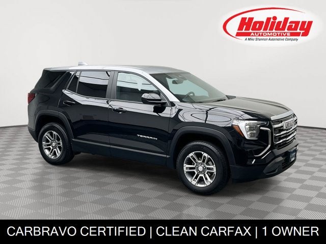 2025 GMC Terrain AWD Elevation in Ebony Twilight Metallic — front three-quarter view