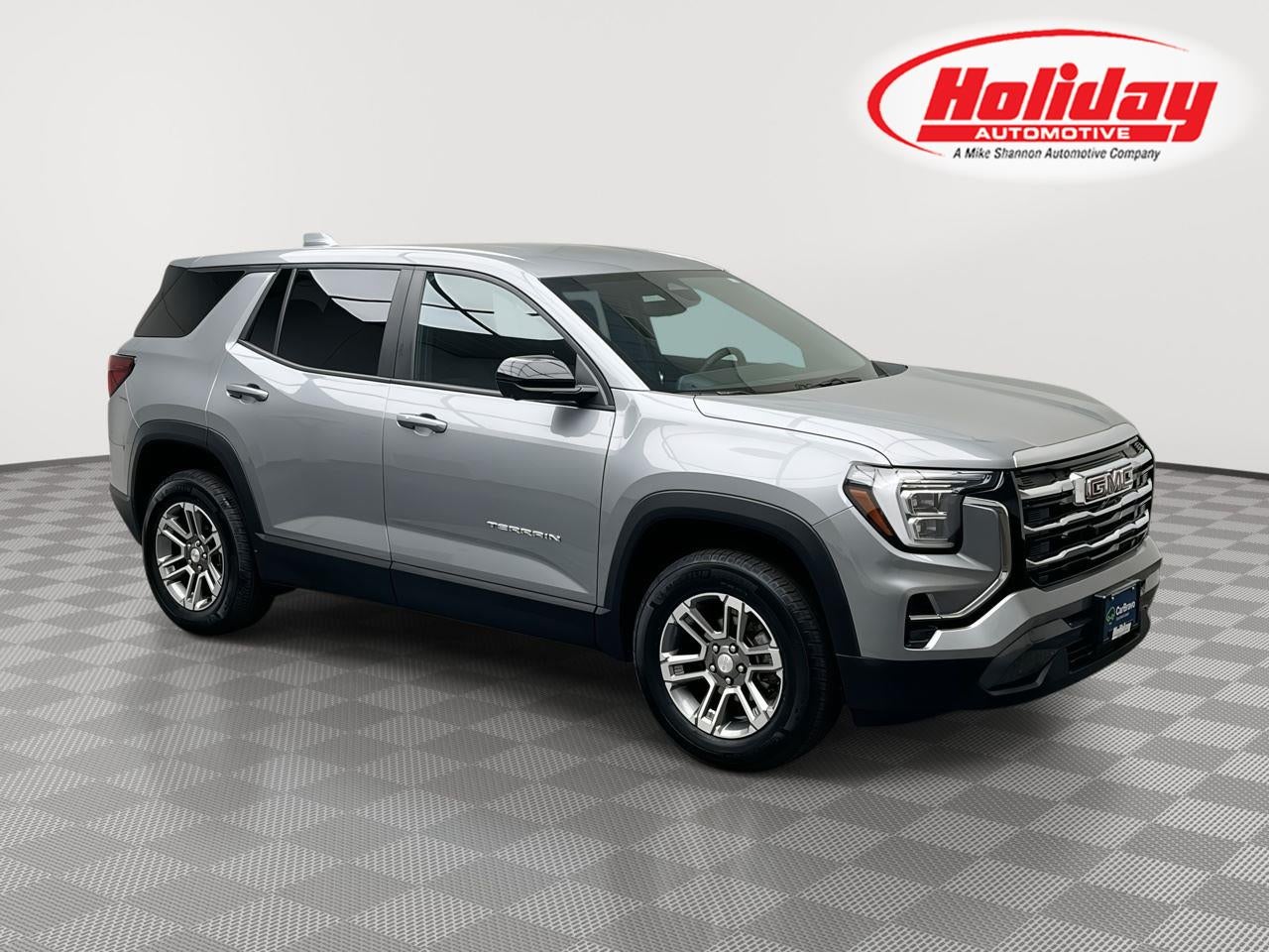 2025 GMC Terrain AWD Elevation in Sterling Metallic — front three-quarter view