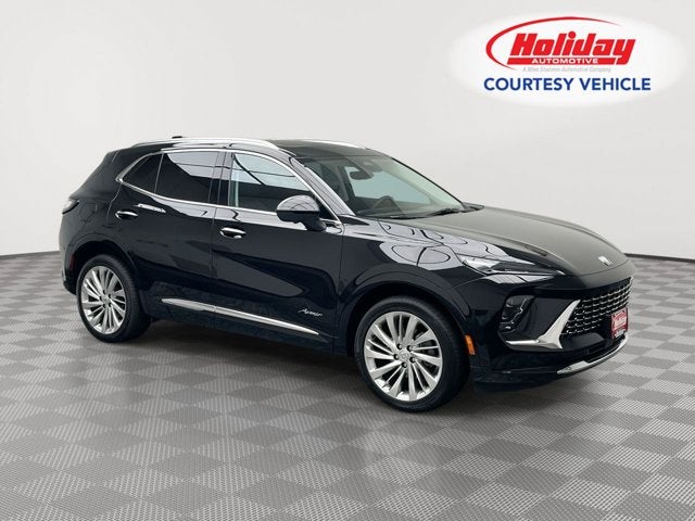 2026 Buick Envision Avenir in Ebony Twilight Metallic — front three-quarter view