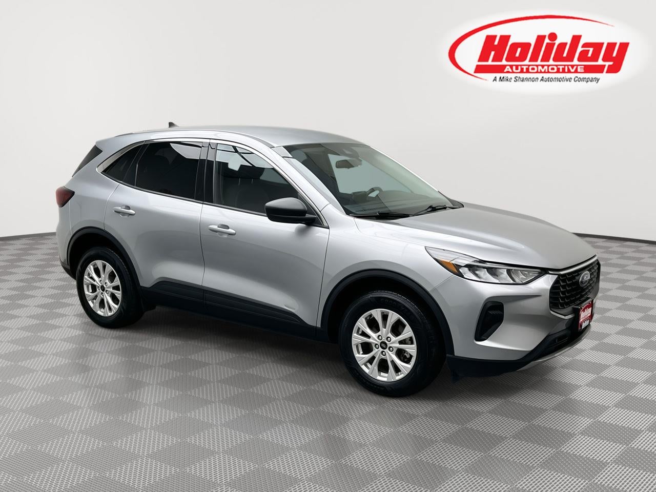 2023 Ford Escape Active in Iconic Silver Metallic — front three-quarter view