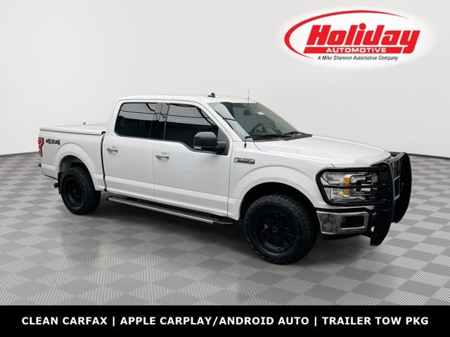 2020 Ford F-150 XLT in Oxford White — front three-quarter view