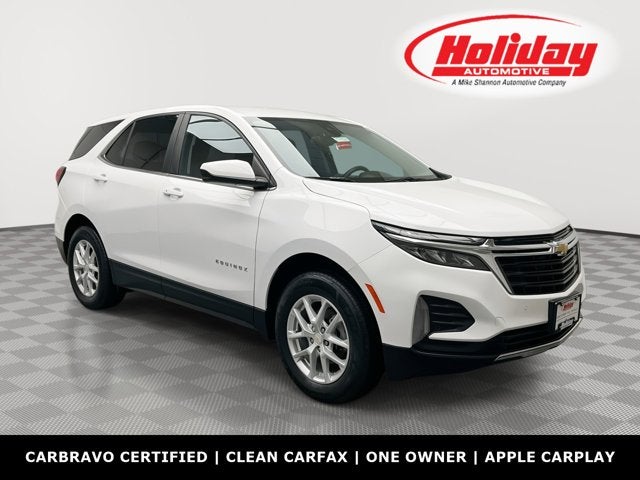 2024 Chevrolet Equinox LT in Summit White — front three-quarter view