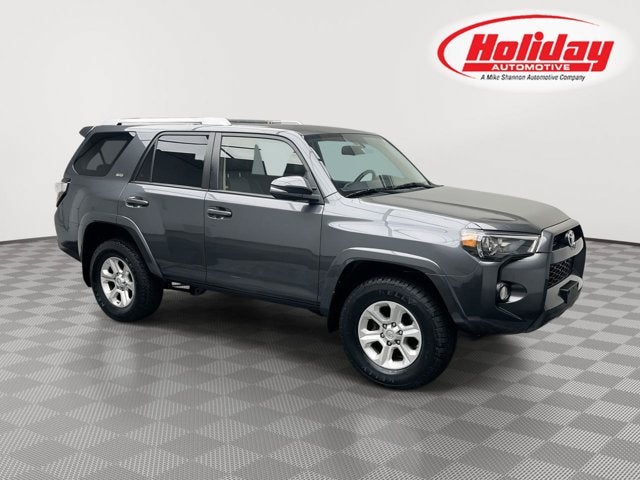 2018 Toyota 4Runner SR5 in Magnetic Gray Metallic — front three-quarter view