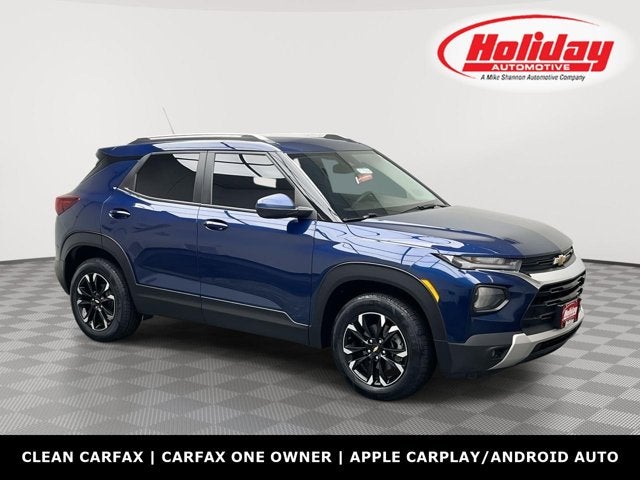 2022 Chevrolet Trailblazer LT in Blue Glow Metallic — front three-quarter view